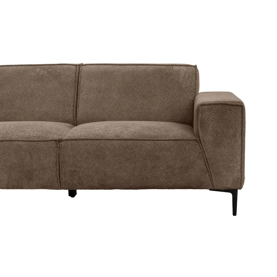 Hoekbank Romy links - stof Egon - taupe