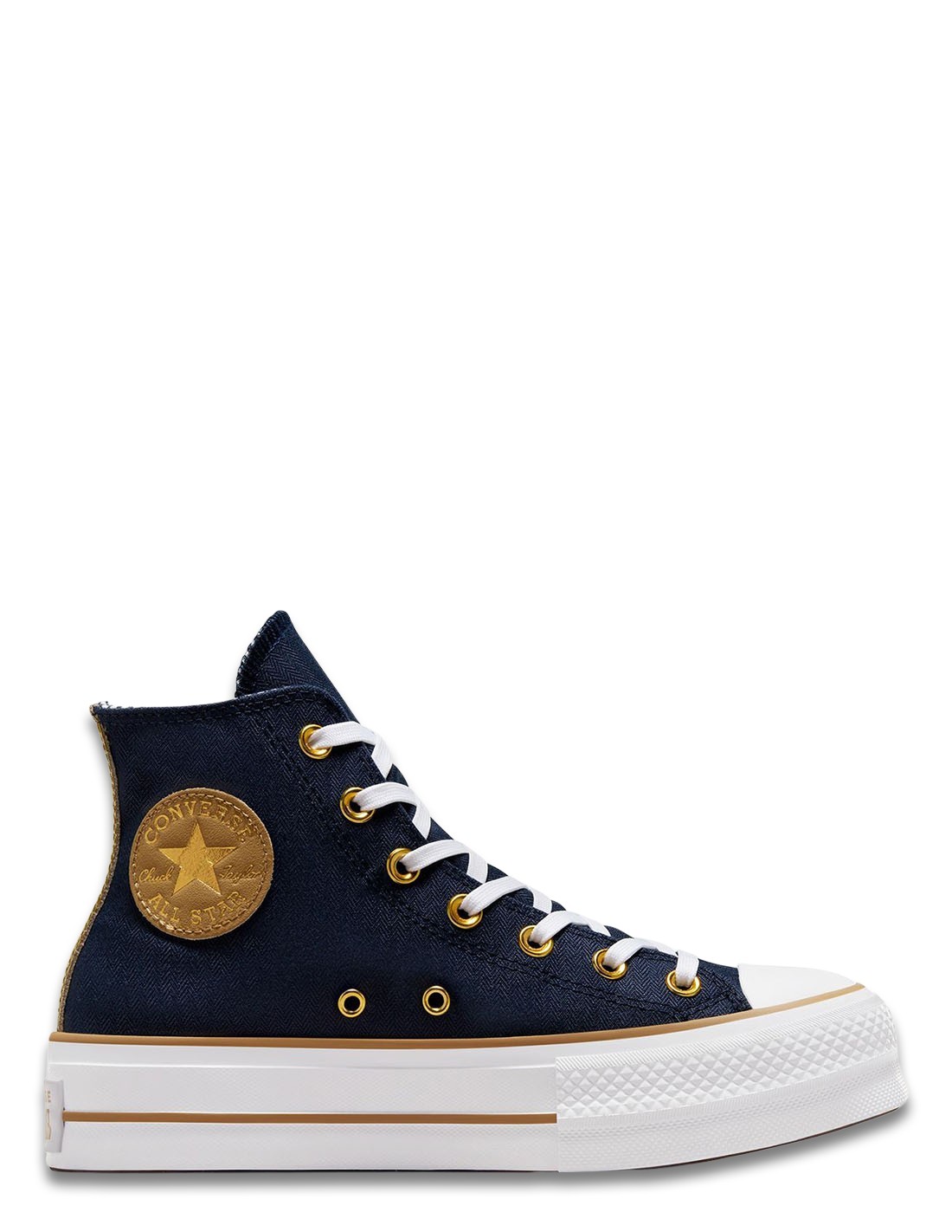converse Sneakers Compensées Montantes Femme CTAS Lift Hi Obsidian