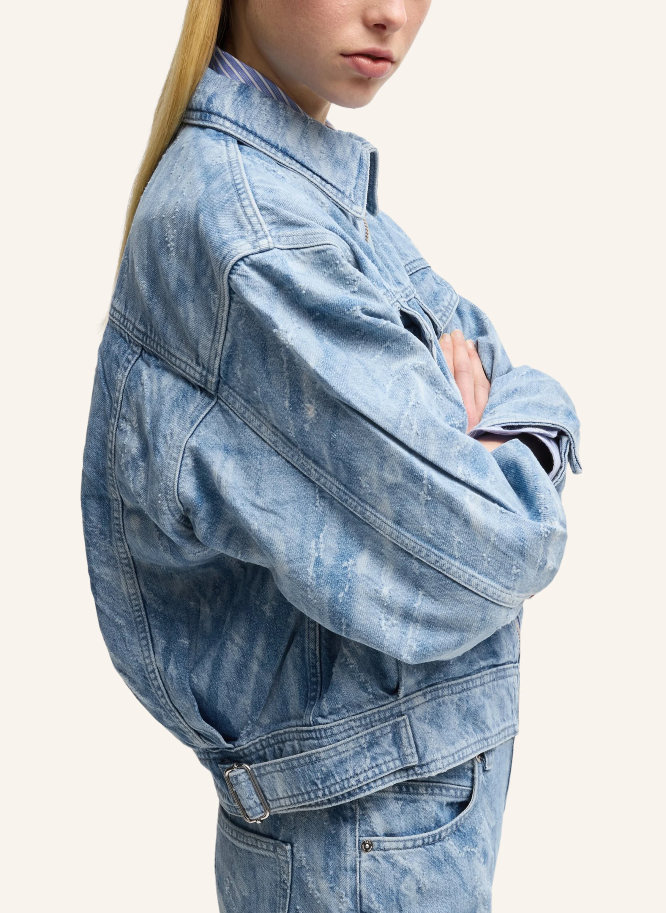 BOSS Casual Jacke C_BOMBER TRUCKER Oversize Fit