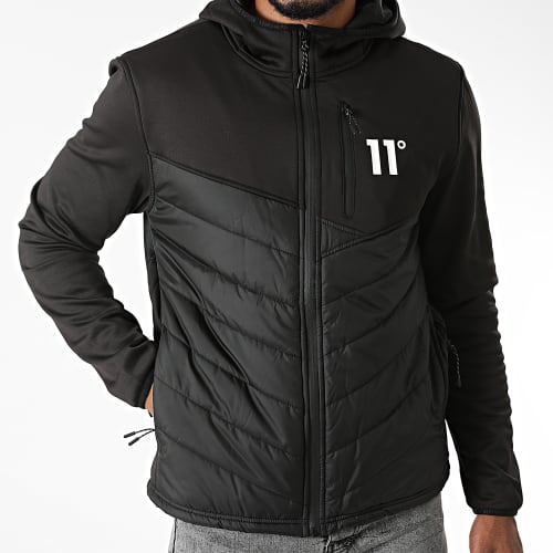 Veste Zippée Capuche 11D776 Noir