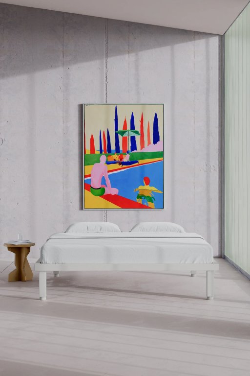 Objekte unserer Tage Kaya bed 140x200 beuken chalk