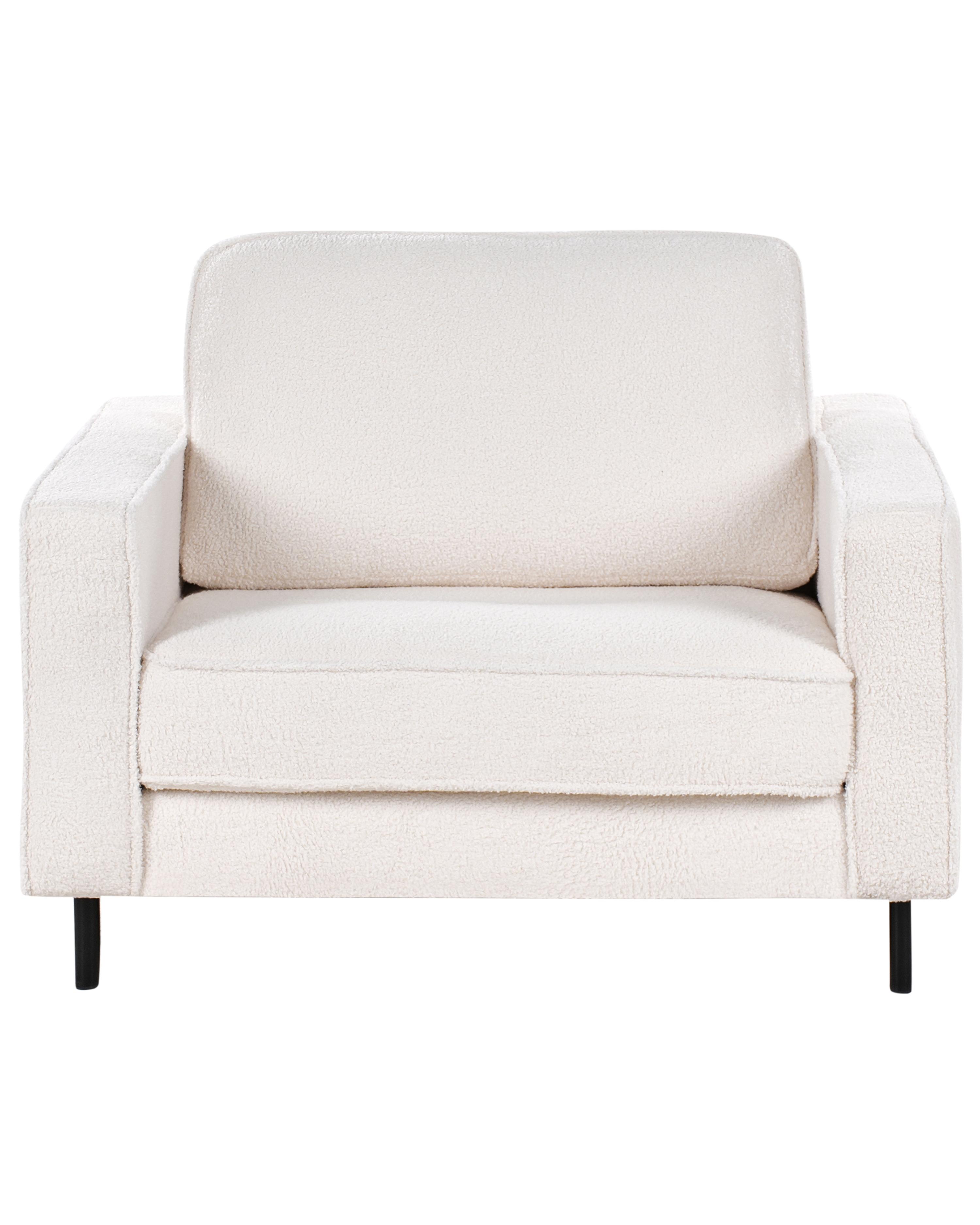 Fauteuil SAVALEN Bouclé Wit