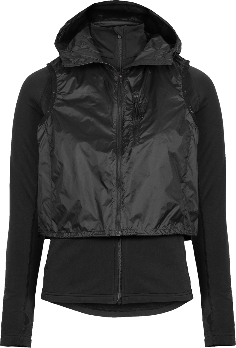 Discipline 2-in-1 Hybrid Running Jacket Dame Black