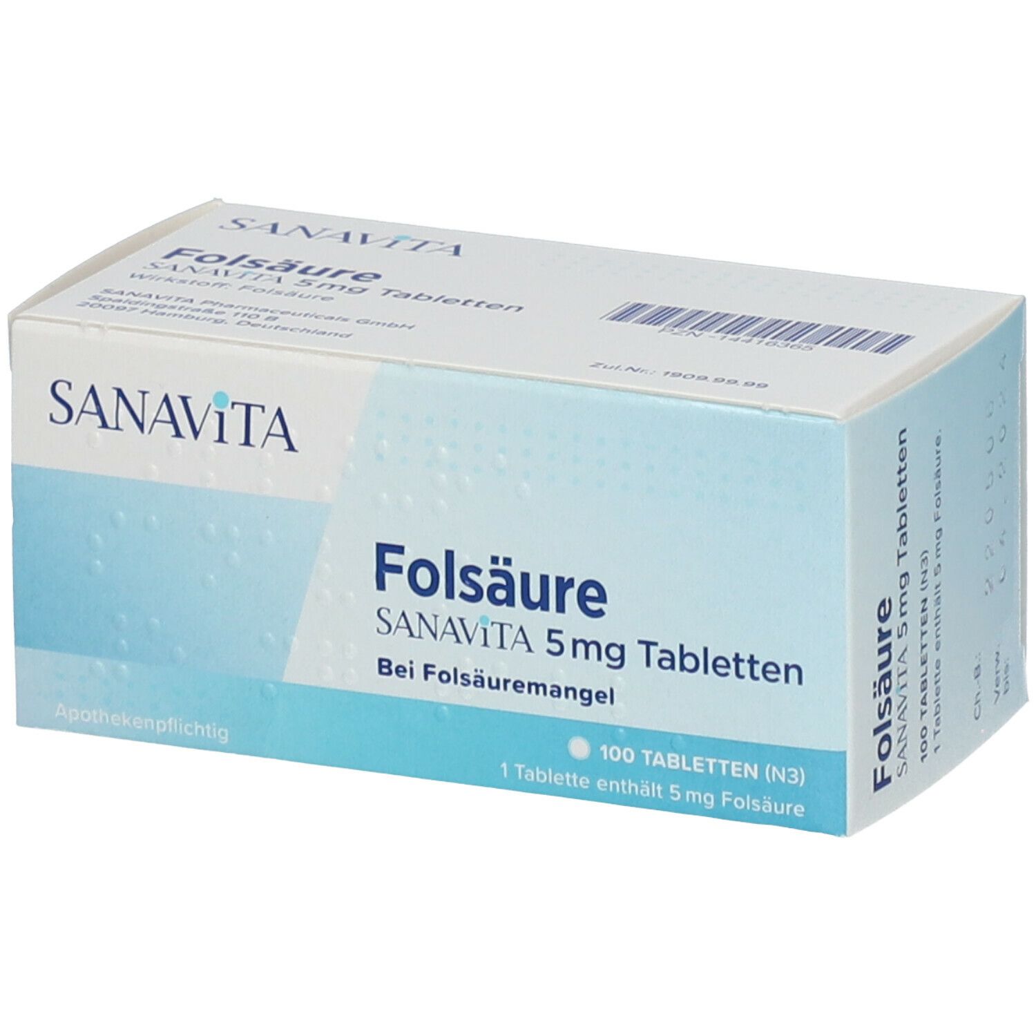 SANAVITA Folsäure 5 mg