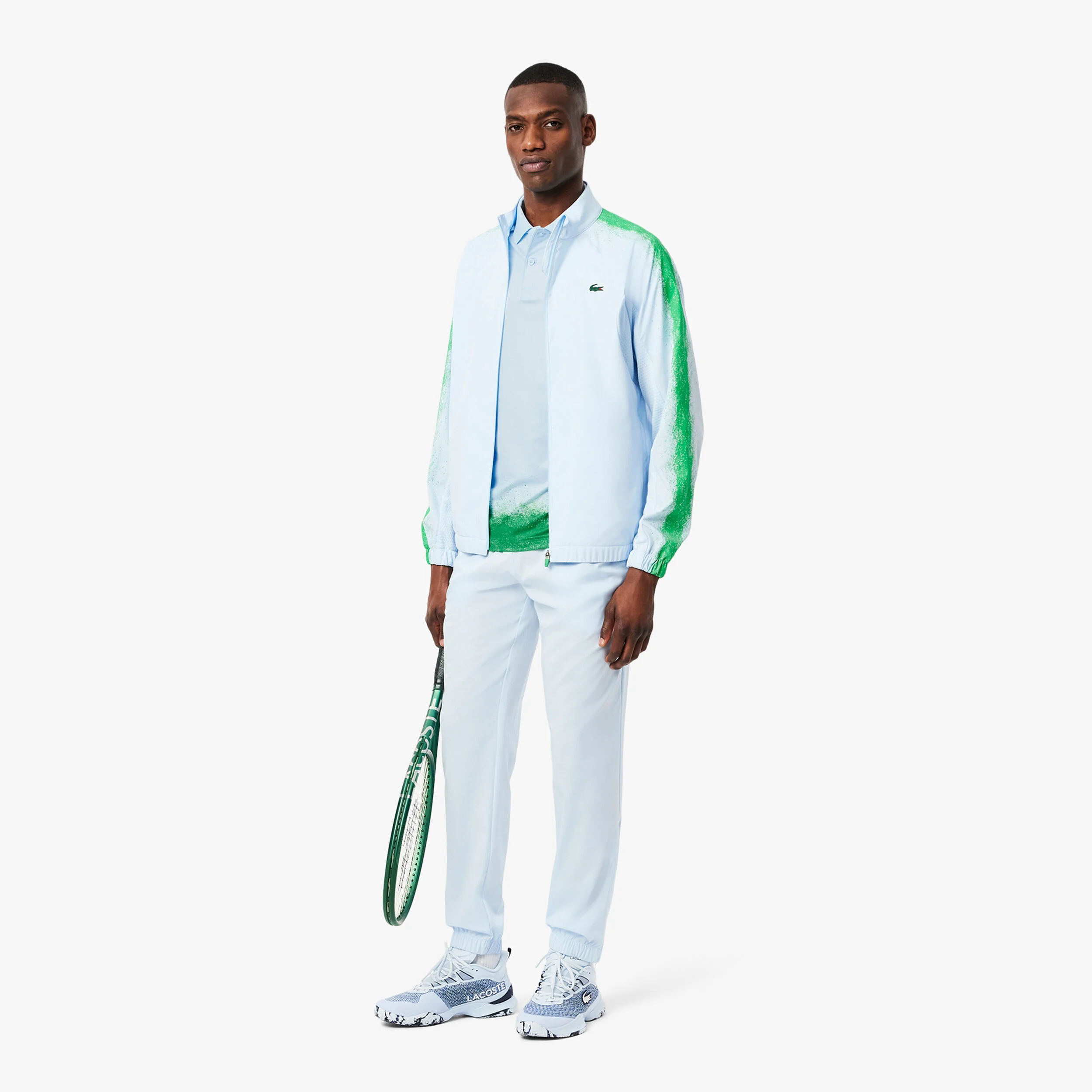 Lacoste Polo Hommes - Bleu Clair , Vert