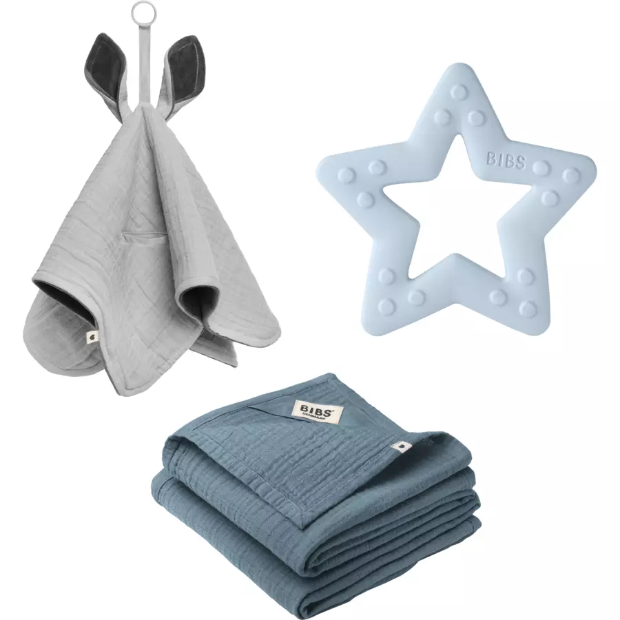 BIBS® Geschenkset Baby Shower Baby Blue