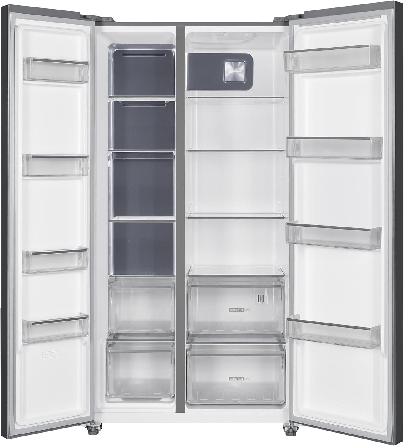 Bauknecht SBS C90 BL Dual Cool Total NoFrost Side by Side Kühlschrank / 532 Liter Nutzinhalt / 177 cm Höhe/Inverter Kompressor/Superkühlfunktion, schwarz