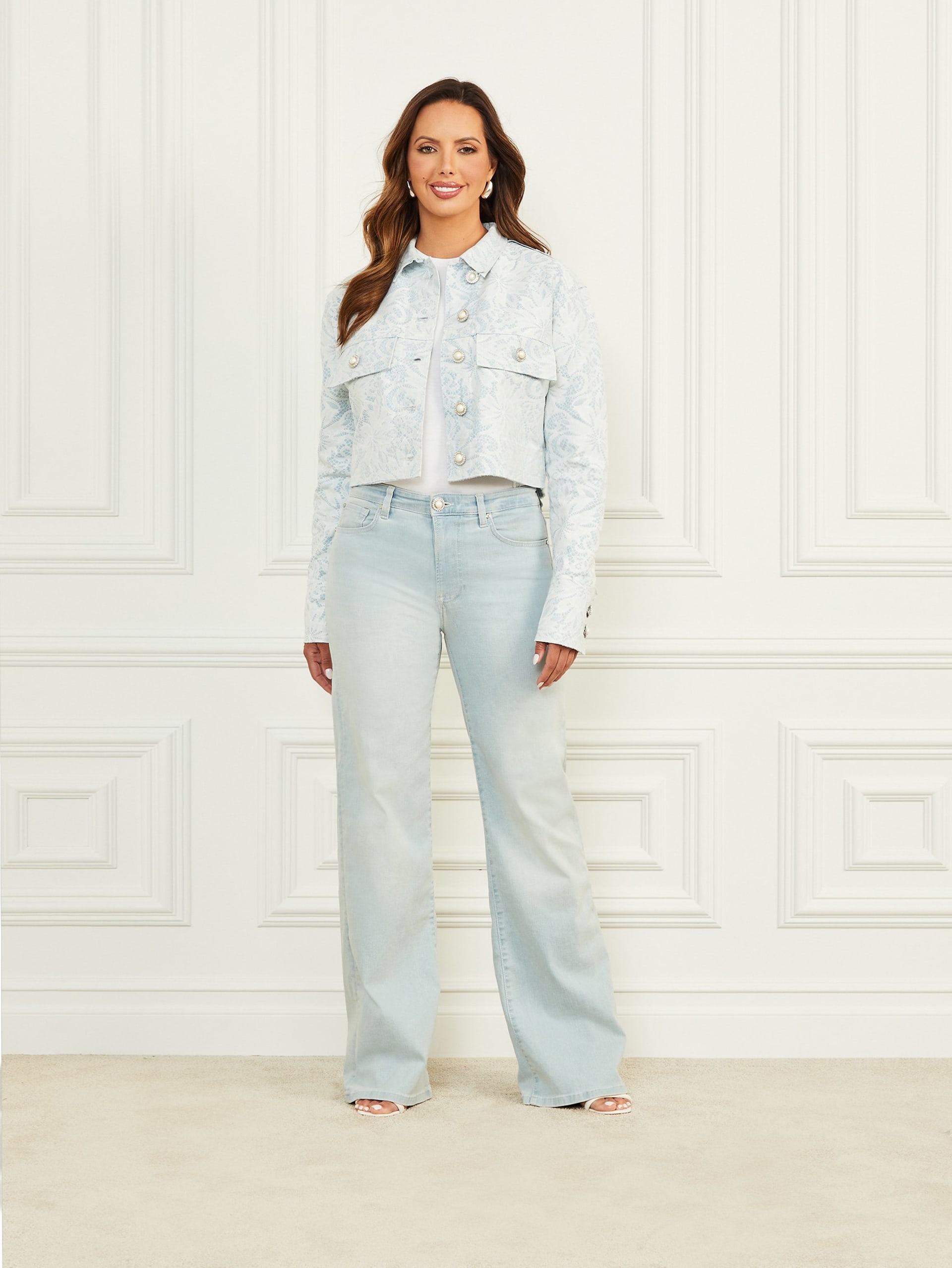 Jaqueta jeans Glam Romantica