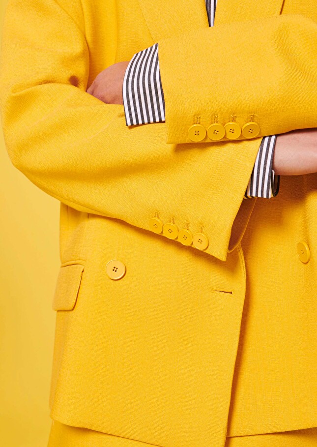 Veste Victoriajaune en tissu flammé