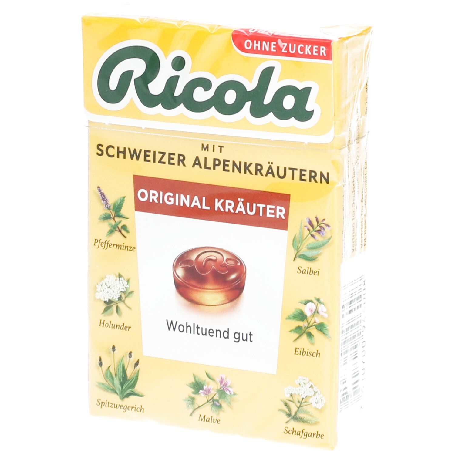 Ricola® Schweizer Kräuterbonbons Box Kräuter Original ohne Zucker