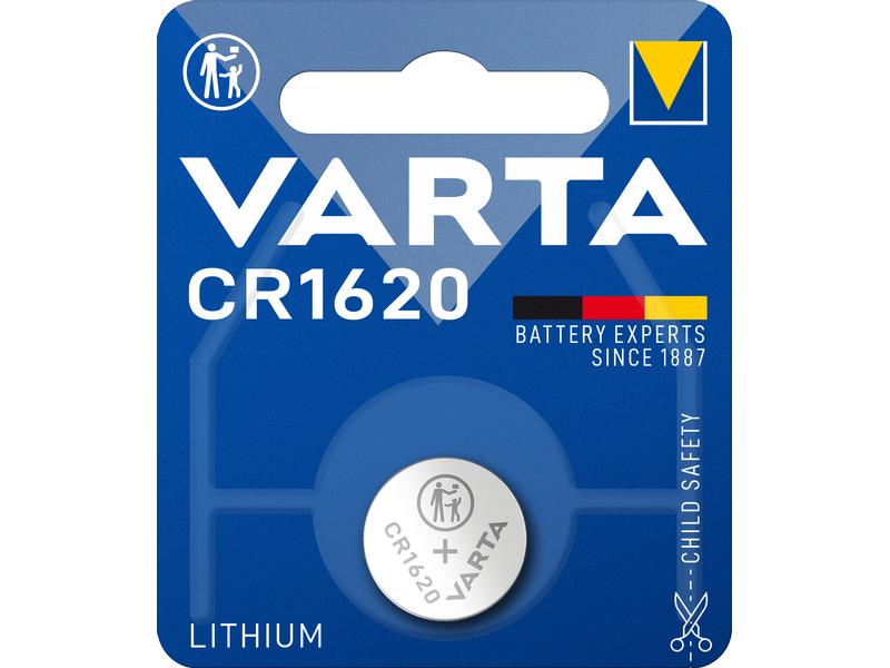 Varta Knopfzelle CR1620 , 1 Stück Knopfzelle CR 1/3 N