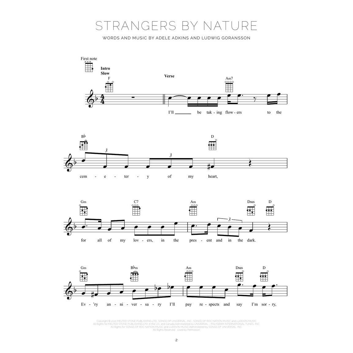 Hal Leonard Adele 30 songboek voor ukelele