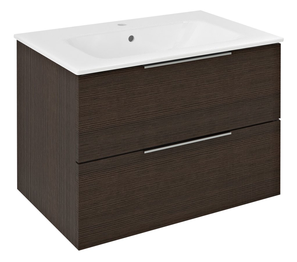 Sapho Cirasa wastafel onderkast 70x46x52cm donkerbruin eiken