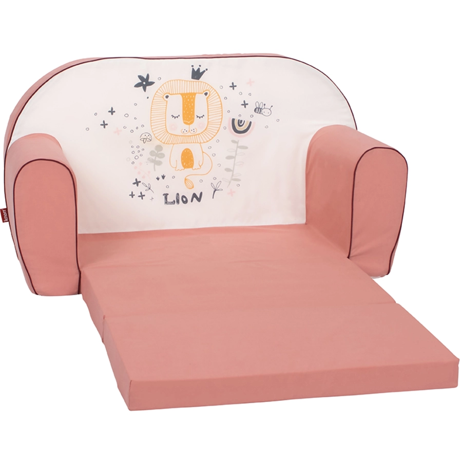 knorr toys® Kindersofa - Löwe Leo rose