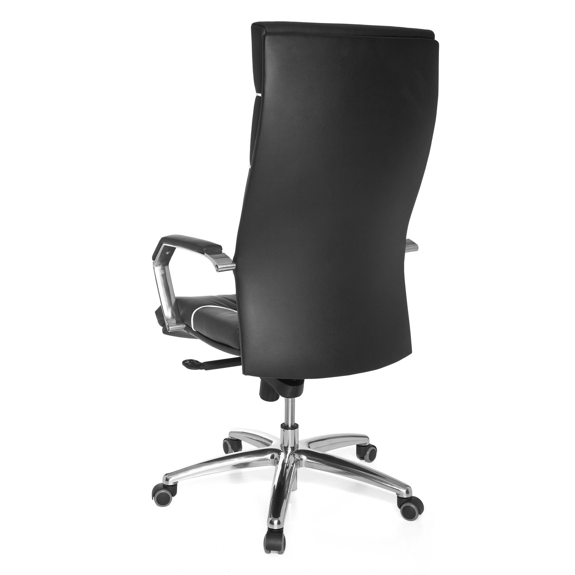 FineBuy XXL Chefsessel Echtleder schwarz Bürostuhl Drehstuhl Schreibtischstuhl