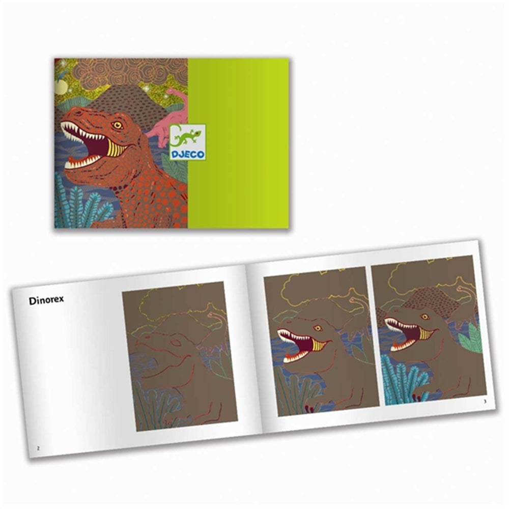 Køb Djeco Scratch Kort - Dino