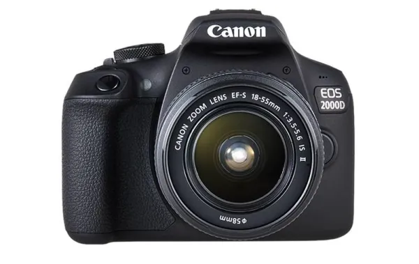 Canon EOS 2000D - Digitalkamera - SLR - 24.1 MP - APS-C - 1080p / 30 fps - 3x optisk zoom EF-S 18-55 mm IS STM og EF 50 mm f/1.8 STM objektiver - Wi-Fi, NFC