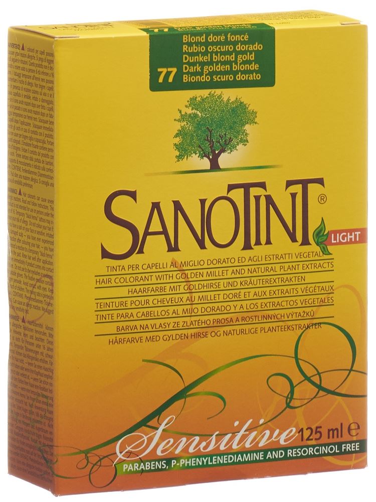 SANOTINT Sensitive Light Haarfarbe 77 dunkelblond gold 1 Stk
