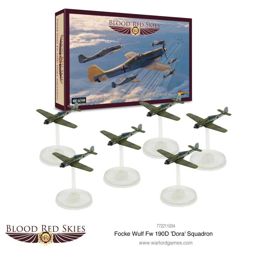 Blood Red Skies - German - Fw 190 Dora Squadron, 6 planes