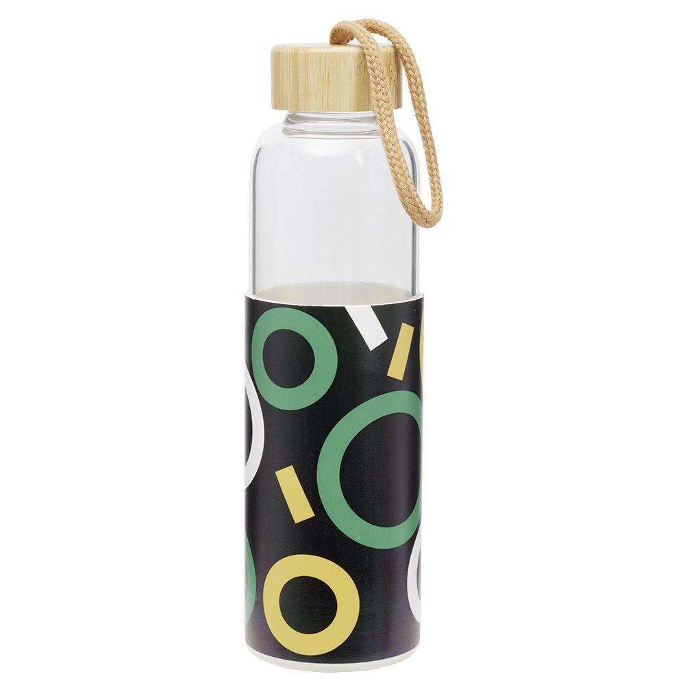 Bouteille en verre avec étui silicone antidérapant 550ml Ø6,6xH24cm