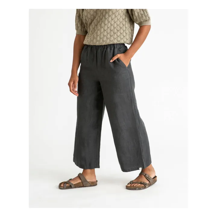 Matona Pantalon Lin | Noir