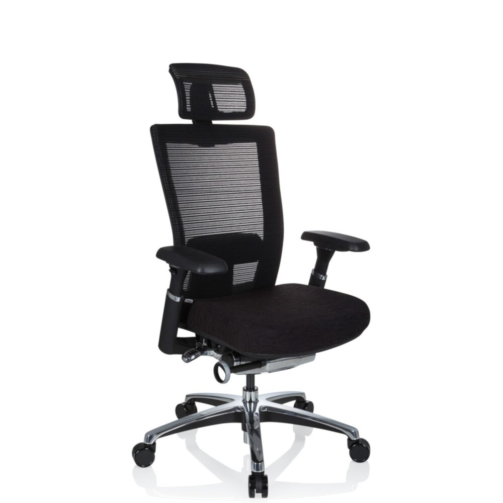 High End Bürostuhl NOVA PRO I Stoff/Netzstoff mit Armlehnen hjh OFFICE
