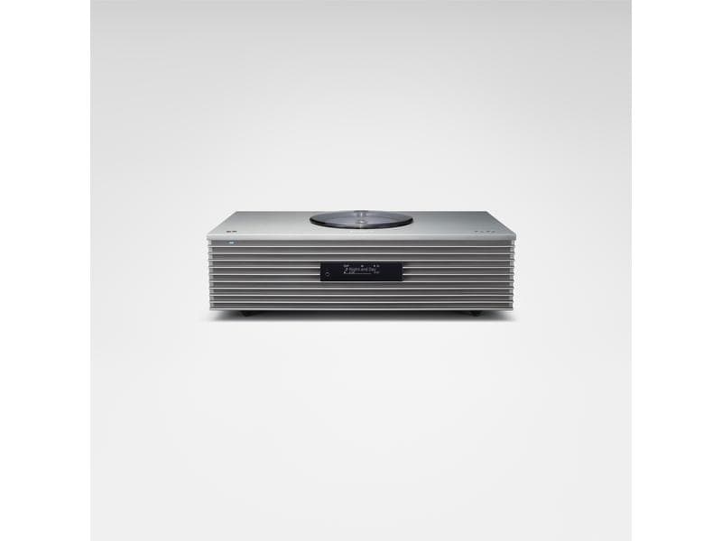 Technics Micro-HiFi Anlage SC-C65 Silber All-in-One-Musiksystem mit CD, Radio, USB-Wiedergabe, Bluetooth und integriertem Chromecast