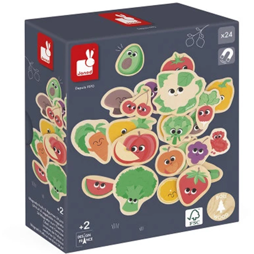 Janod magneten groente en fruit - 24st