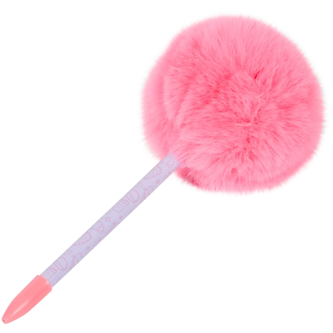 Stylo à bille avec pompon