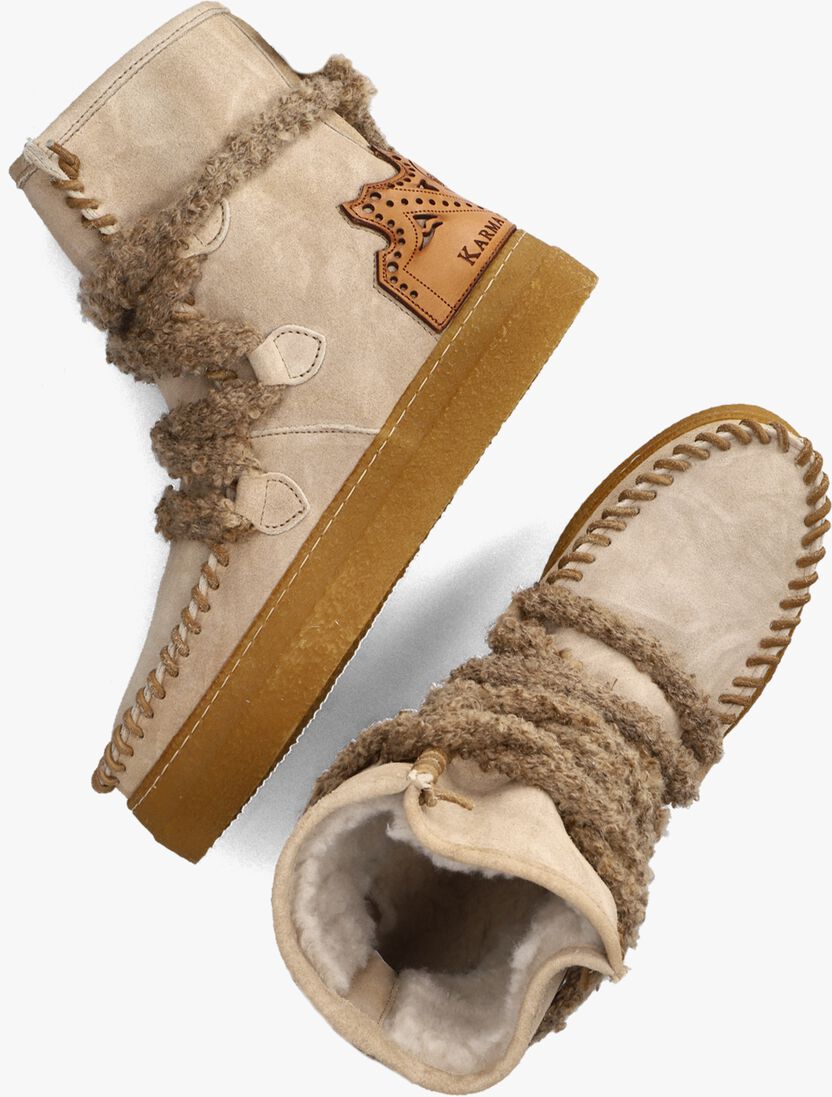 KARMA OF CHARME beige karma of charme enkelboots ymiz m stringhe