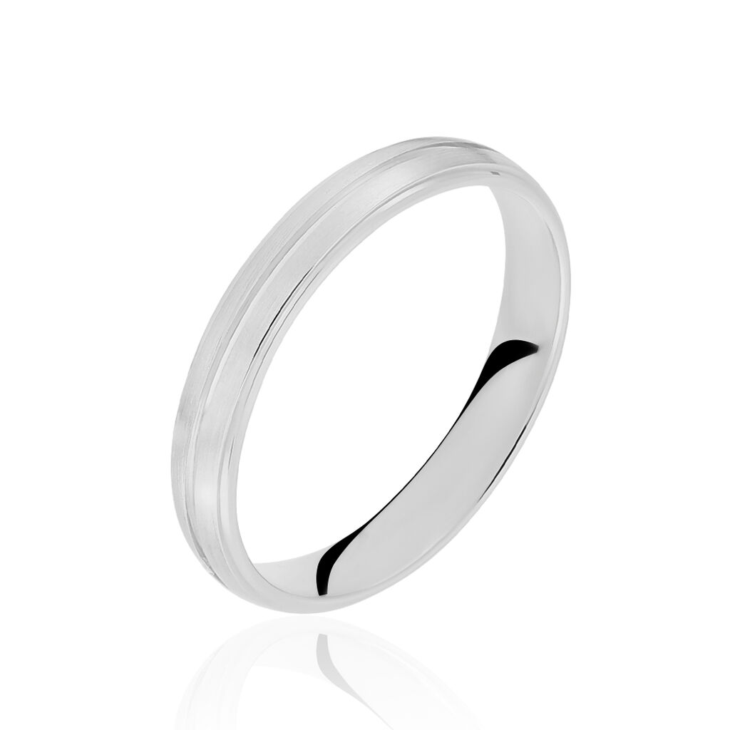 Alliance Circios Demi Jonc Classique Or Blanc