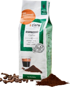 claro Fair Trade Kaffee Espresso gemahlen, 250g