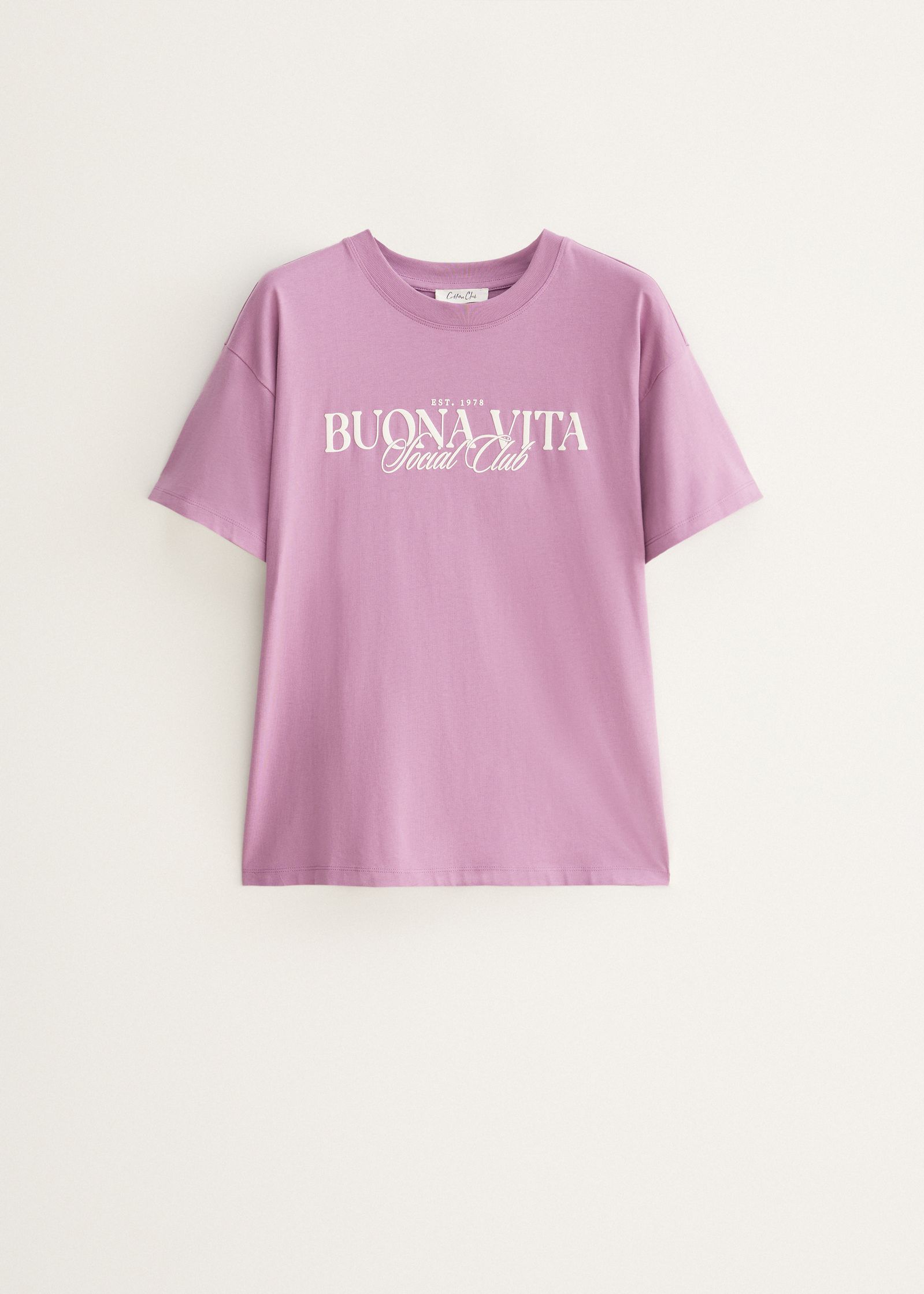 T-shirt met tekstprint