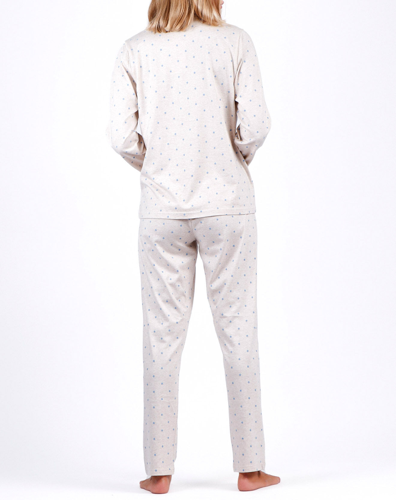 Admas Classic Pyjama Haut à manches longues & Pantalon Seraphina gris clair
