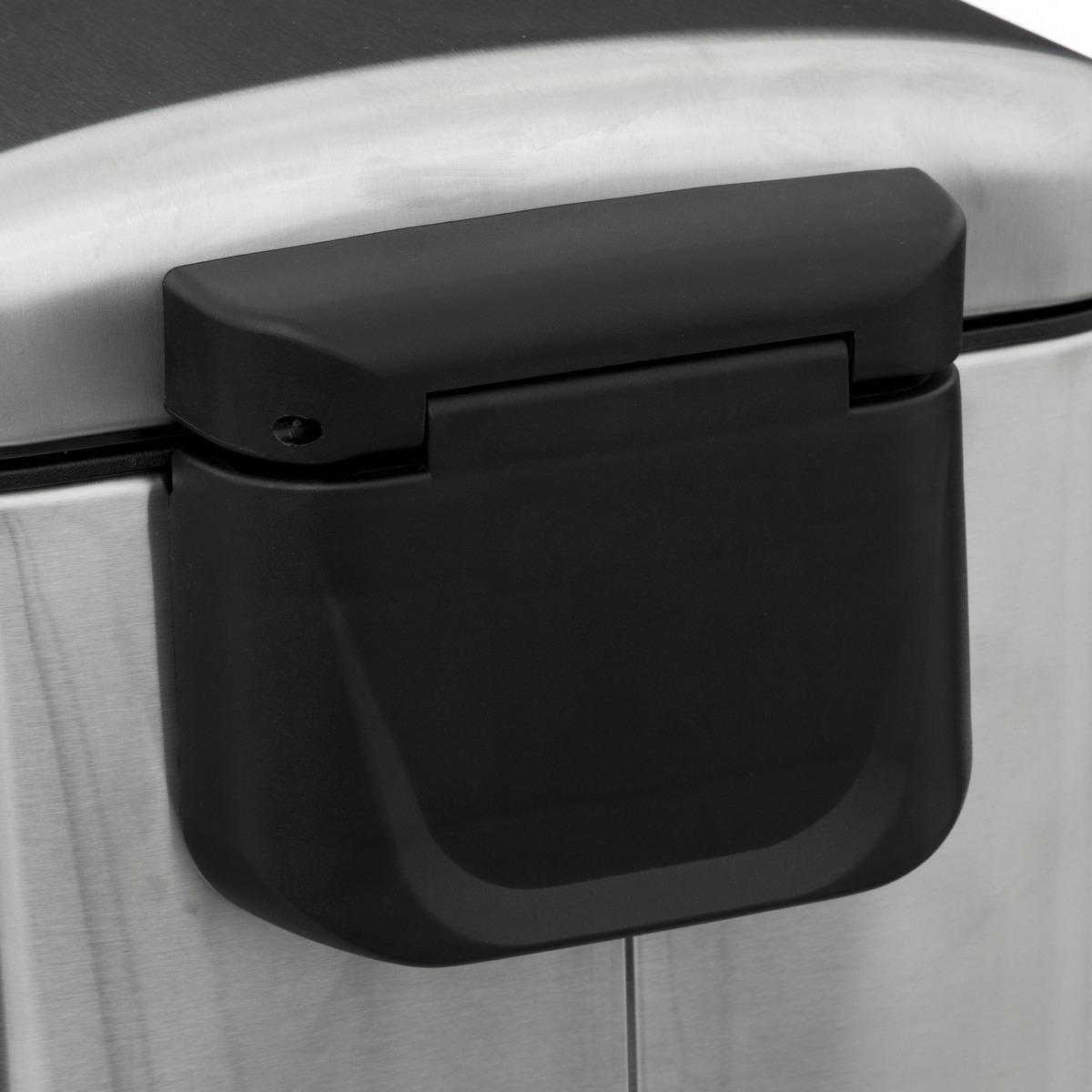 POUBELLE METAL 30L INOX ARIANE SLIM