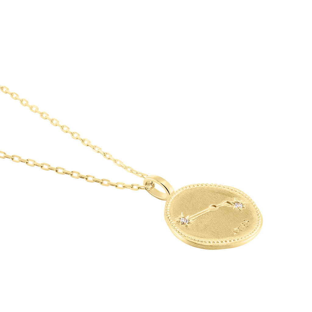 Collier Iago Plaqué Or Oxydes De Zirconium