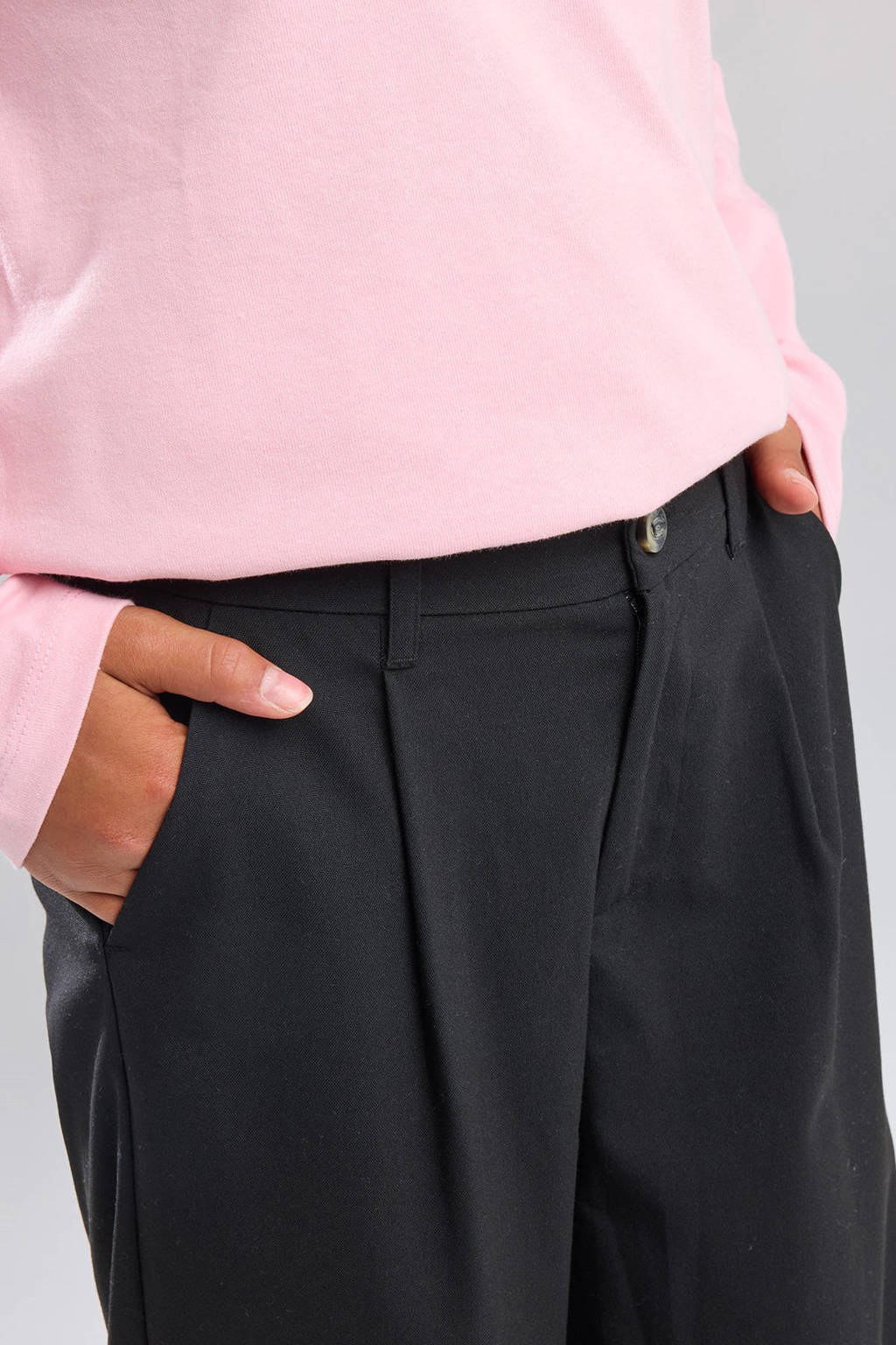 America Today straight fit broek Palmer jr zwart