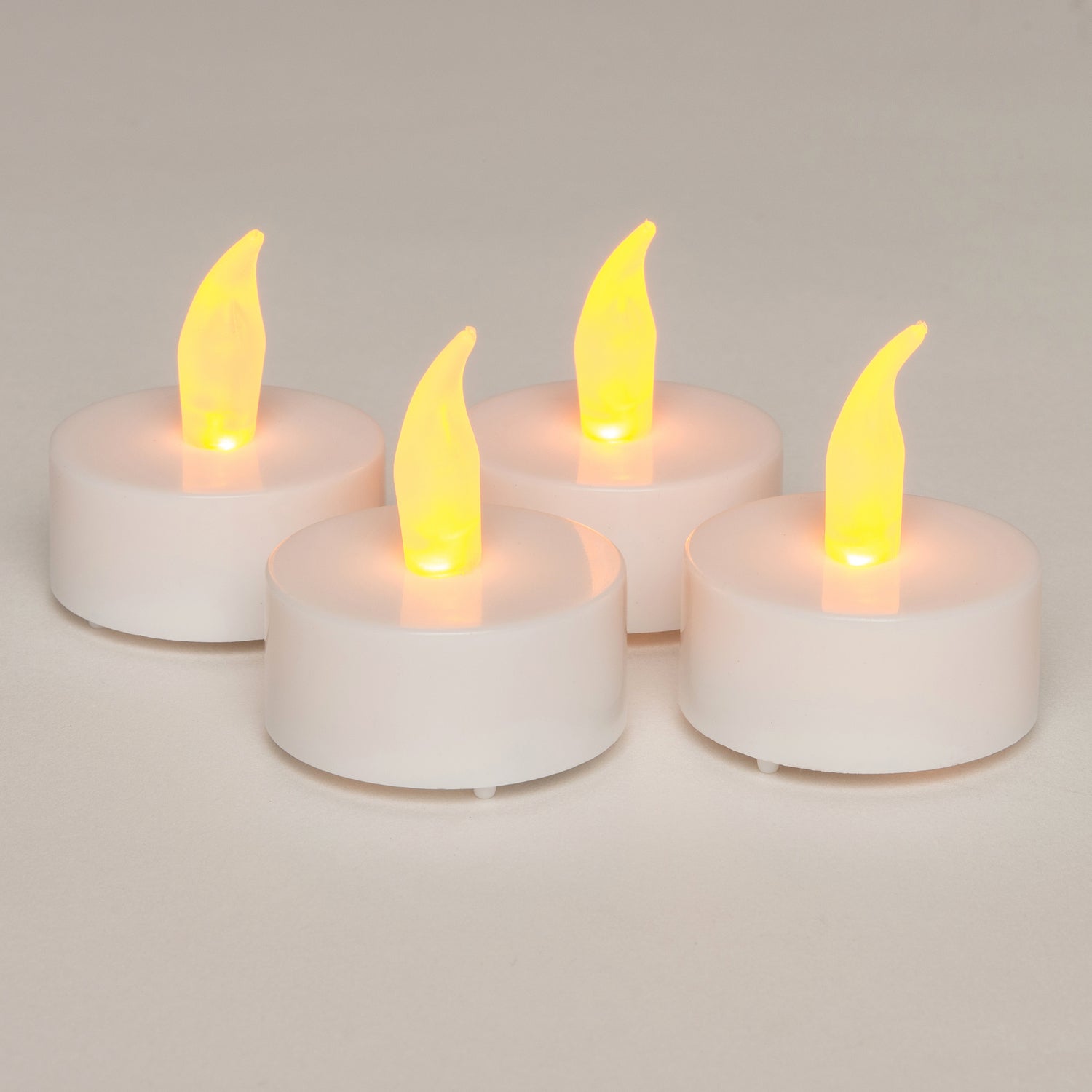 Anna's Collection LED waxinelicht wit D 4 H 5 cm 4 stuks