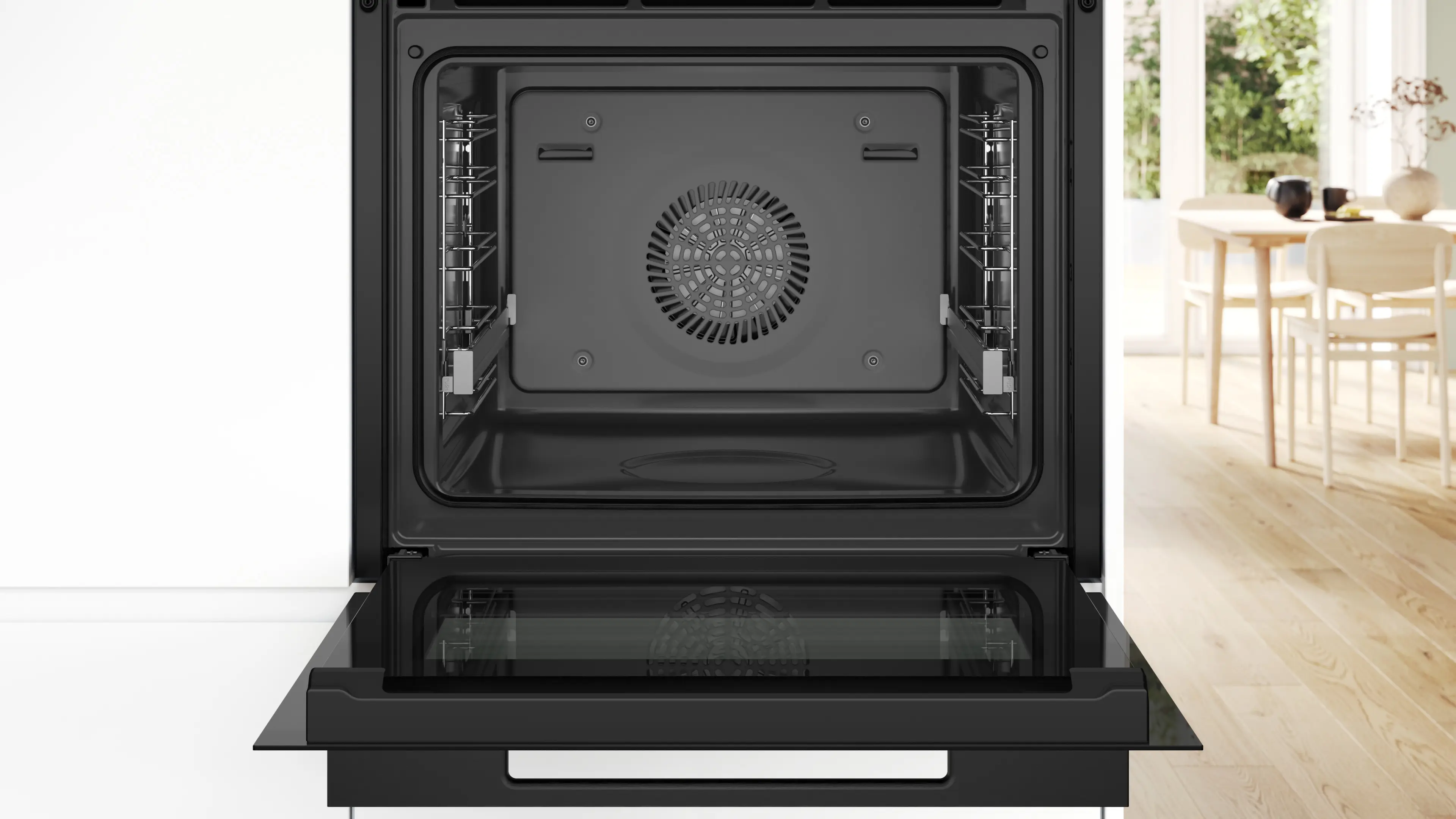 Serie 8 Bakoven met volwaardige stoom 60 x 60 cm Zwart