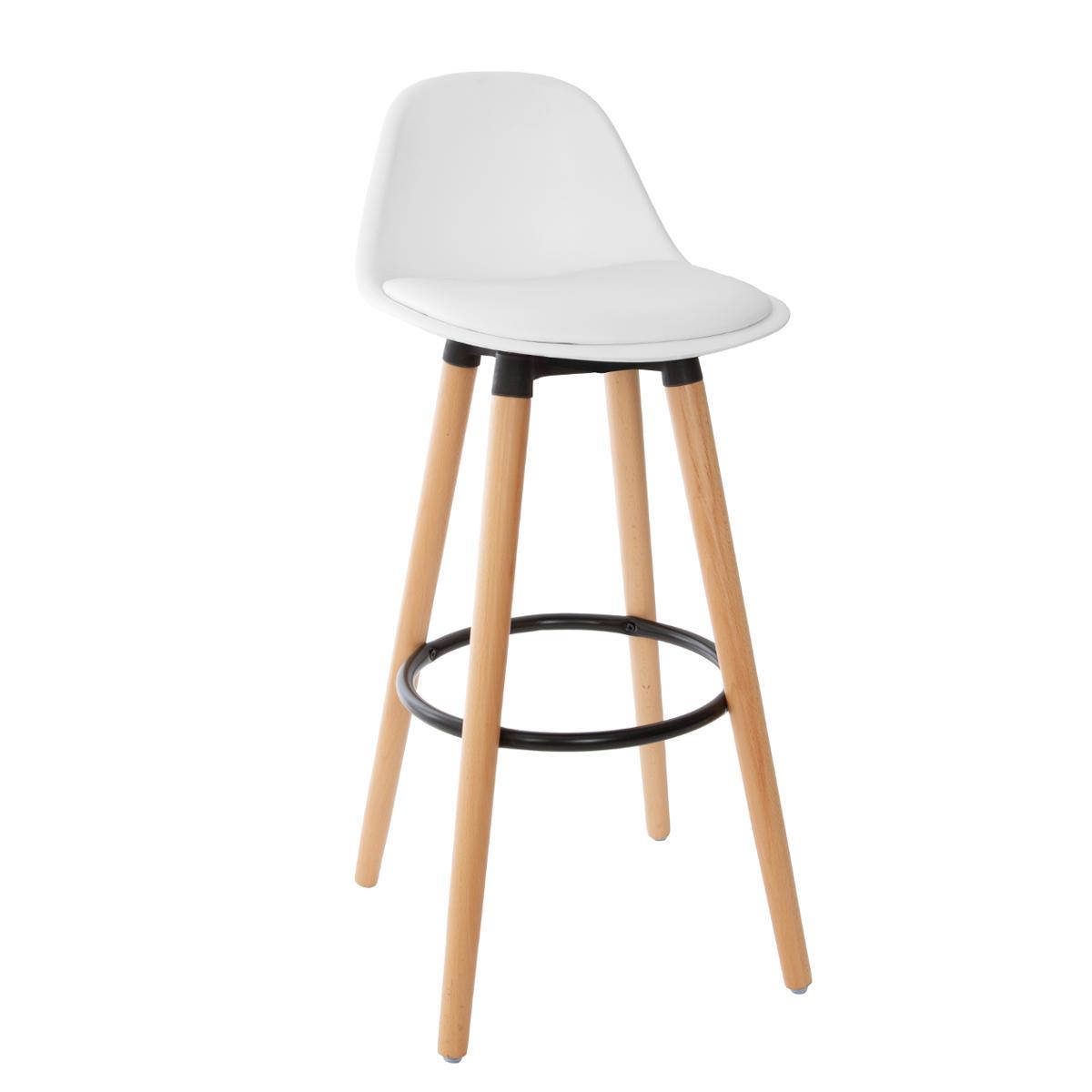CHAISE DE BAR MAXON BLANC