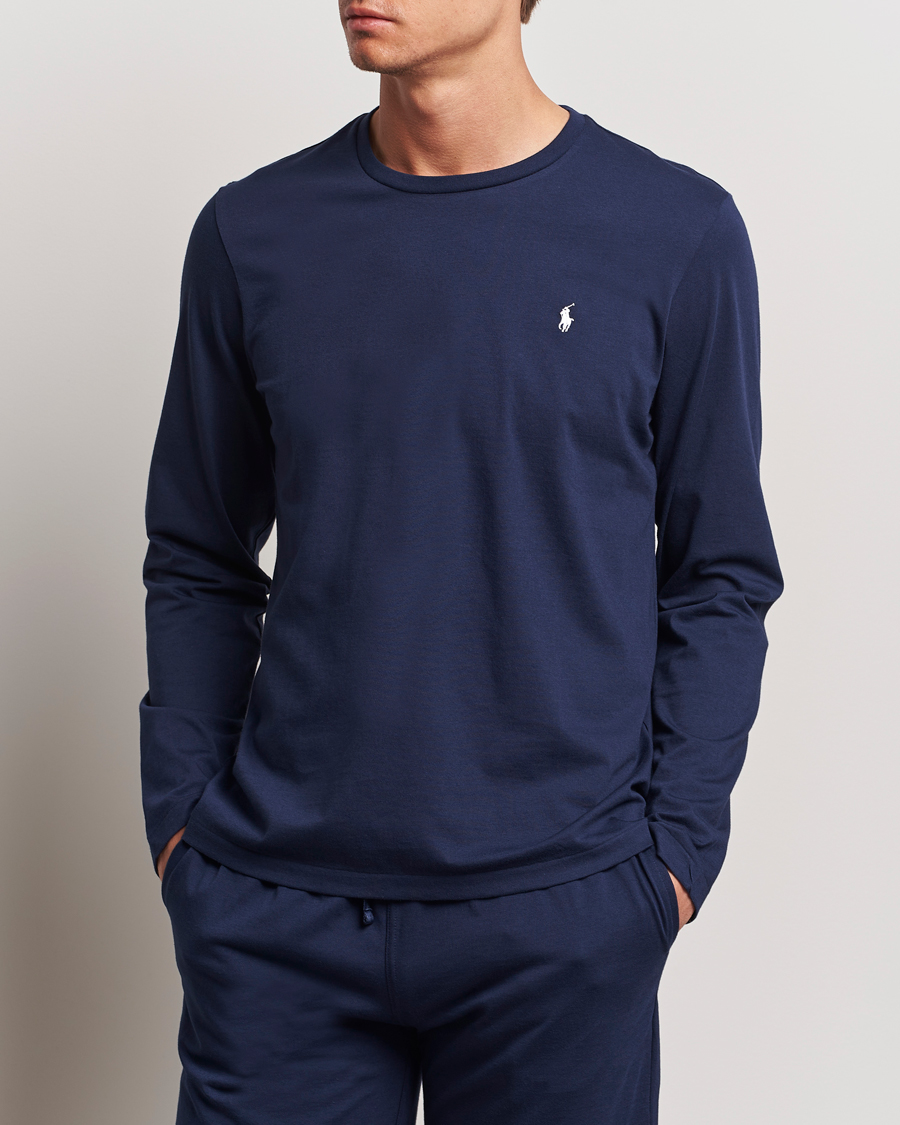 Polo Ralph Lauren Liquid Cotton Long Sleeve Crew Neck T-Shirt Cruise Navy