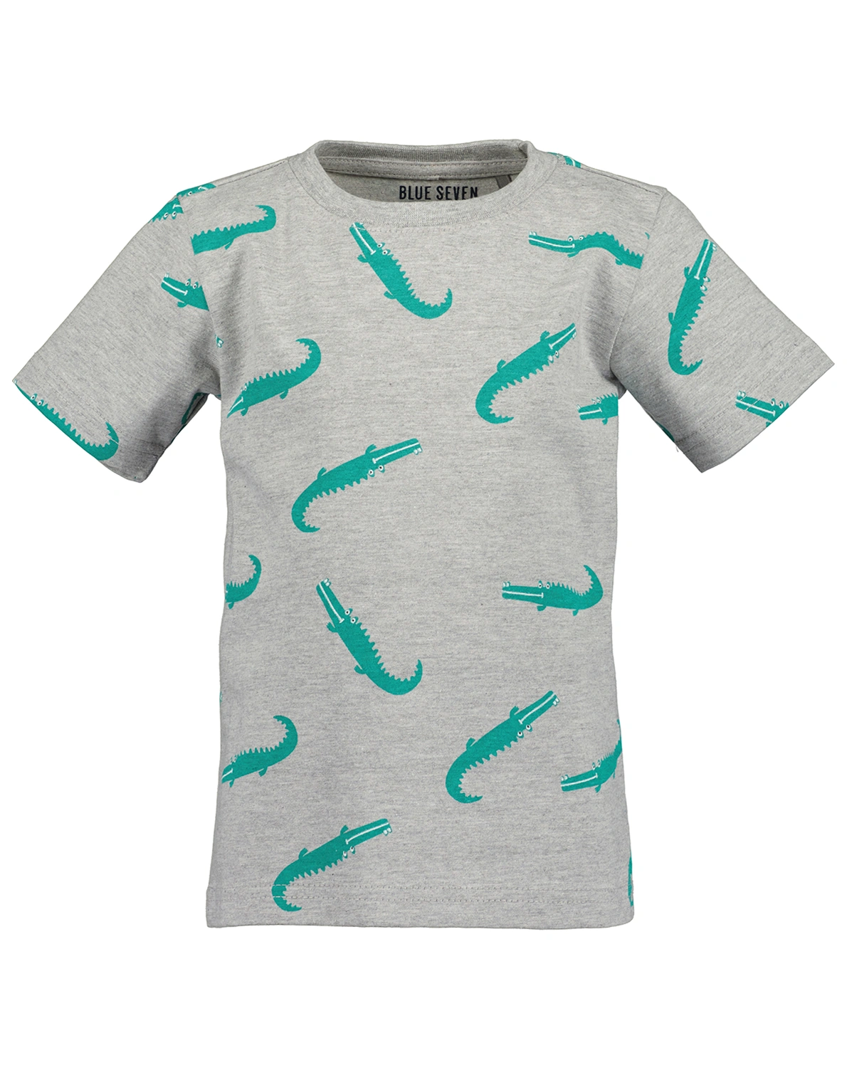 T-Shirt KROCODILE AOP in grau melange