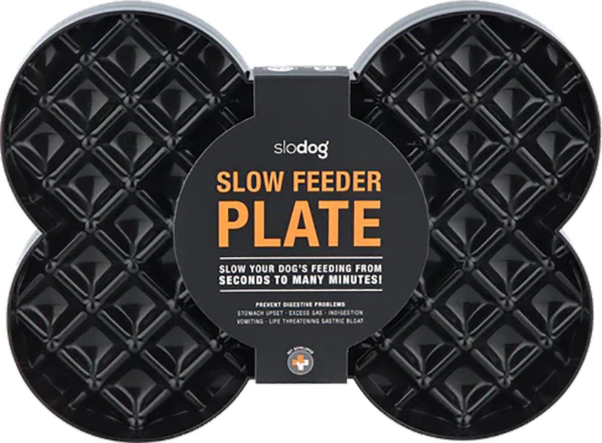 LICKIMAT - Slikkemåtte - Slow Feeder Plate Black 35X26X3Cm
