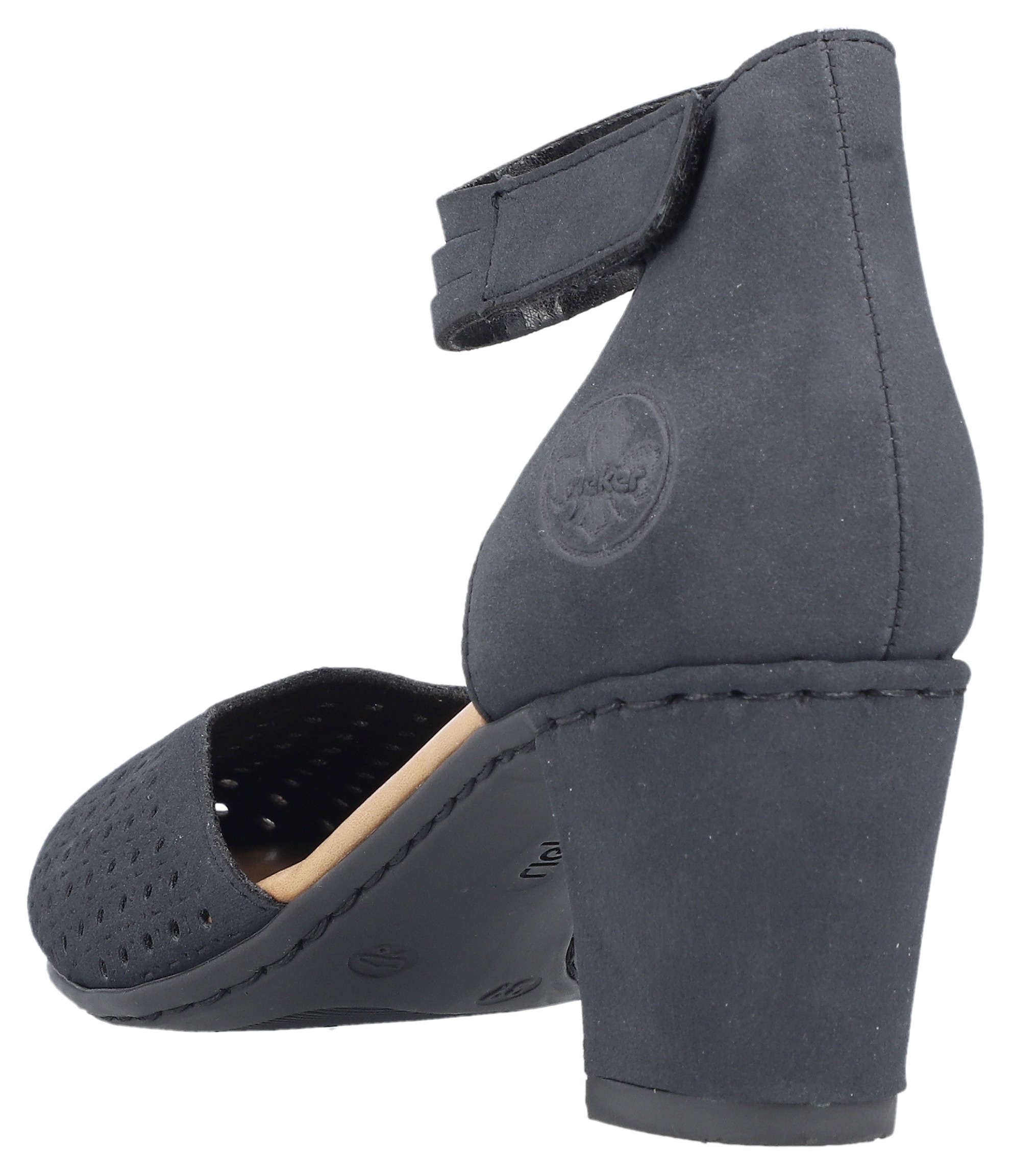 Rieker Spangenpumps  , Abendschuh, Festtagsschuh, Trichterabsatz, mit Klettverschluss