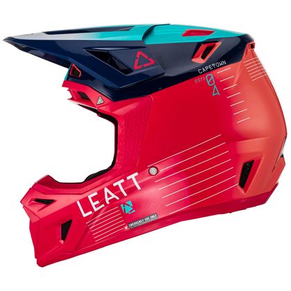 Casque cross Leatt 8.5 V23 AVEC MASQUE 2024 - Rouge / Noir