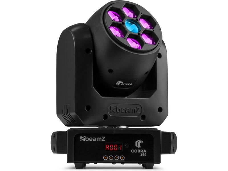 BeamZ Moving Head COBRA 160 Kompakter LED-Moving Head mit Bee Eye Effekt