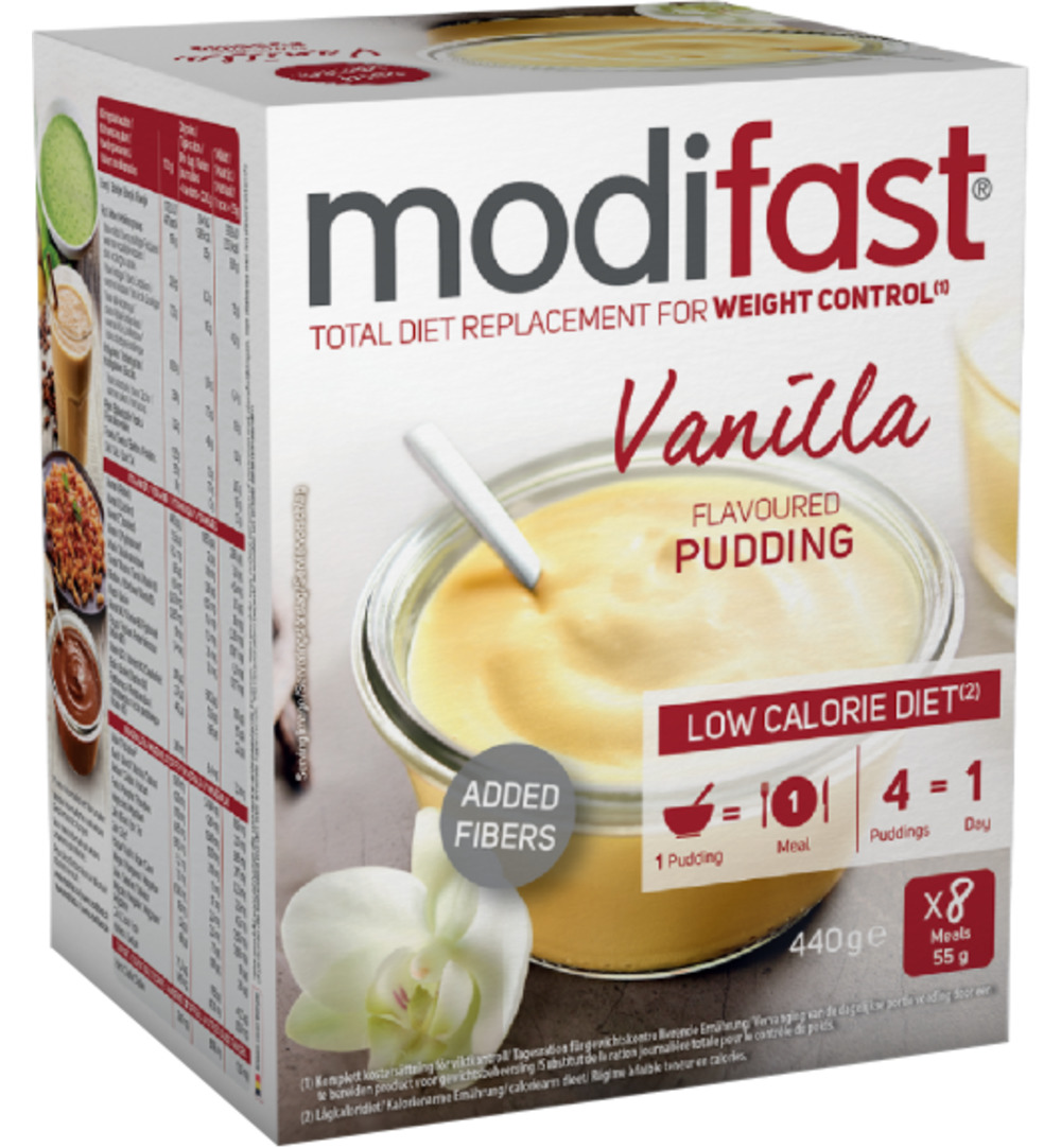 Modifast Intensive Pudding Vanilla 8 Zakjes (440 gr)