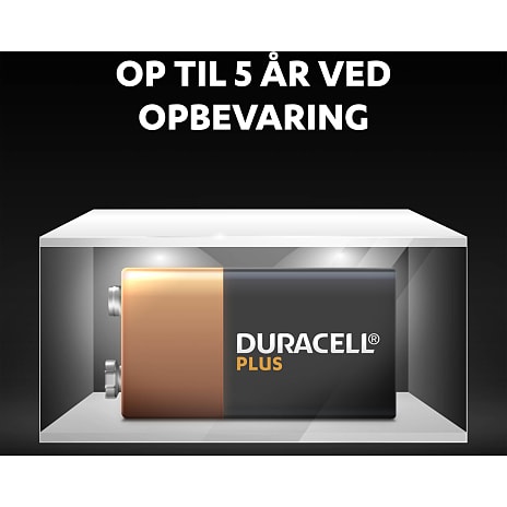 Duracell Plus 9V batterier