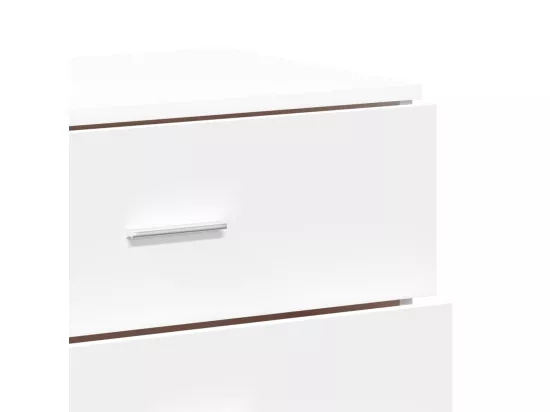 Buffets 3 pcs Blanc Bois d'ingénierie