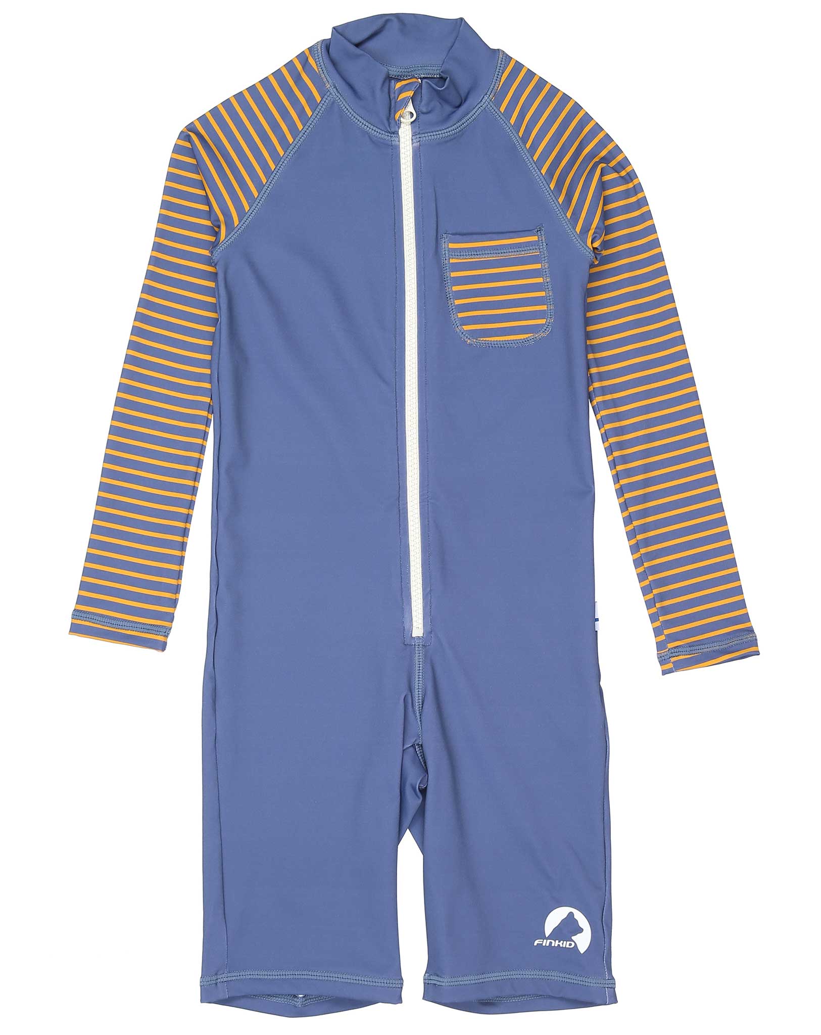 Langarm-Schwimmanzug KALA EKO in denim/sunflower